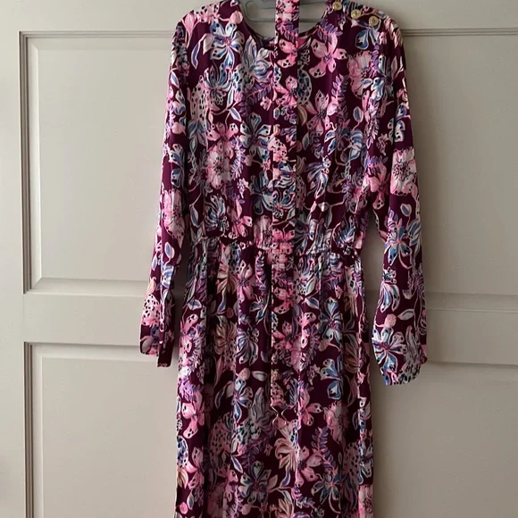 NWT Lilly Pulitzer LEOLYNN MAXI - TROPICAL WITH A TWIST size 12 - Picture 10 of 16